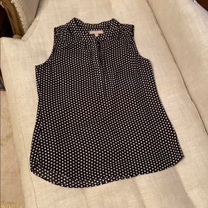Banana Republic Polka Dot Top Short Sleve